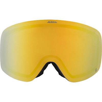 Превью Горнолыжная маска Маска горнолыжная ALPINA Penken Q Black/Gold Matt/Gold (A7294831)